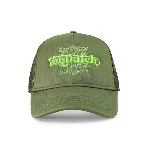 Von Dutch Foam Chopper Trucker Hat – Olive Green MSRP89 - Picture 1 of 5